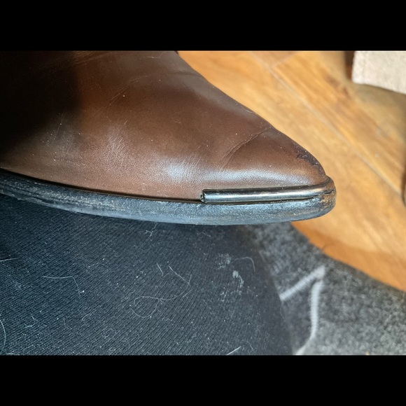 “ACNE STUDIO” “JENSON” Brown Leather Ankle Boots - Picture 11 of 16